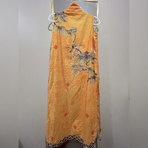 Rare! Vibrant Orange Floral Kimono by Khaadi Size S